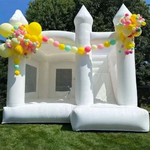 DFRL Inflatable Wedding Castle Bounce House Blower Commercial Use PVC 16x13x13FT 3-Year Warranty 400kg Easy Setup