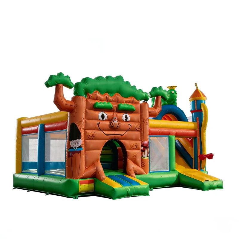Castelo Inflável Combo com Escorrega Monstro Amigo da DST para Crianças, PVC Ecológico, Uso Comercial, Capacidade de 6-10