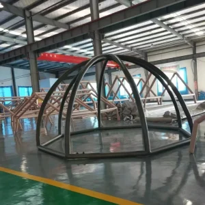 Dark Green 6-8 Person Dome Tent Waterproof Outdoor Large Air Inflatable Tent