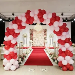 Decorative Item Automatically Self Inflating Balloon Arch for Weddings Family Banquets Inflatable Balloon Columns Arches
