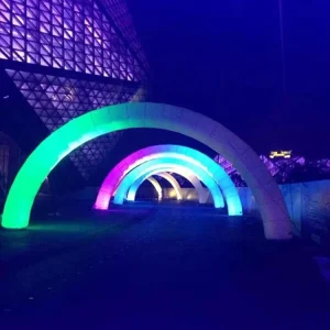 Decorative Party Inflatable Advertising Archway LED Light Inflatable Rainbow Arch