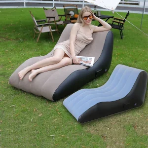 Design Waterproof Air Sofa Outdoor Pool Party Inflatable Sofa Bed Modern Waterproof Inflatable Sofa Living Room Furniture