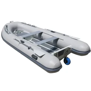 Dinghy Rowing 12ft Rigid Aluminum Hull Hypalon PVC Inflatable Boat RIB360 Double V Hull
