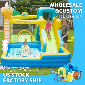 Dinosaur Basketball Super Slide Funny Bouncy Castle Bounce Houses Kids Inflatable Castle Persons