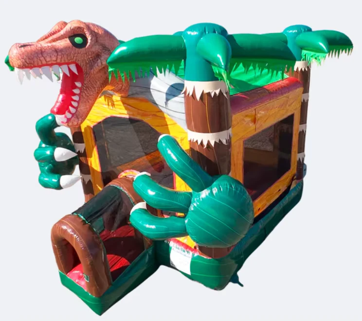 Dinosaur Inflatable Bounce House Anti UV Fire Retardant T Rex Playground for Commercial Party Outdoor Event Rentals