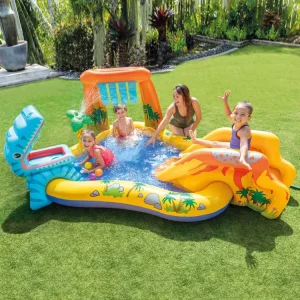 Dinosaur Volcano Inflatable PVC Swimming Pool Paddling Pool Sand Pool Ocean Ball Pool