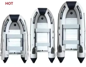 Bote Catamarán Inflable de Aluminio con Plataforma de Aire OEM de Fábrica Directa, Bote de Pesca Inflable Billy Boat China