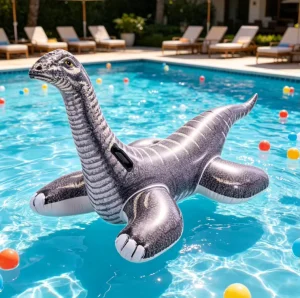 Direct Factory Summer Inflatable Pool Float Kids Brontosaurus Shaped Water Play PVC Customized
