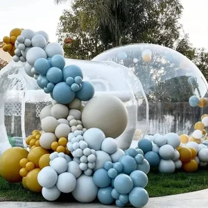 Direct Sale Single Tunnel for Party Crystal Fun Advertising Inflatable Bubble Balloons House Tent