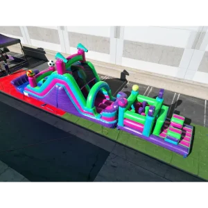 Direct Sales Outdoor Playground Equipment Commercial Kids Juego Inflable Inflatable Obstacle Course for Rental Business