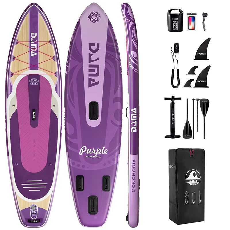 Fábrica de Suministro Directo DAMA Tabla de Paddle Inflable Ligera Antideslizante para Yoga, Pesca, Surf y Camping Familiar