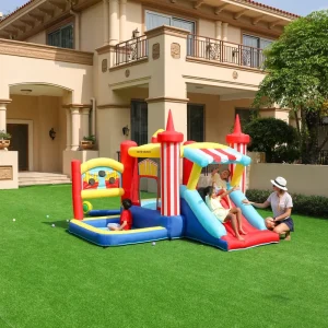 Doctor Dolphin in Stock Home Use Kids Bouncing Castle with Slide Children’s Party Jumpers Inflatable Bouncer Kids Bounce House