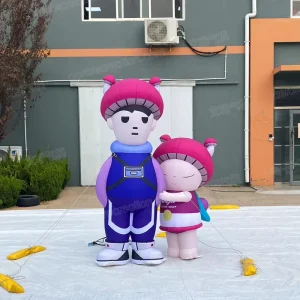 Door Inflatable Mushroom Cartoon Model Suit Giant Stand Promotion Customized Inflatable Cartoon Character
