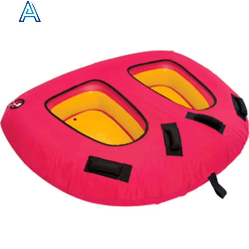 Double 2 People Towable Tube For Boating Safety Inflatable Boat Tubes Towables Snow Sled Sledge Ring Board Cold Resistant