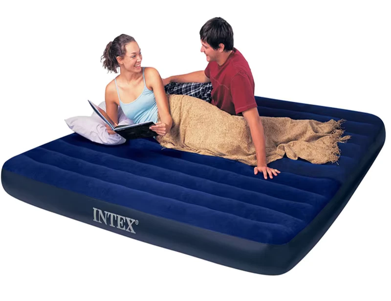 Matelas gonflable à double design pour meubles d'intérieur, salon, parc et camping