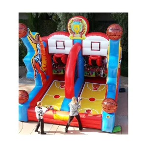Jogo de Basquetebol Inflável com Duas Cestas para Adultos