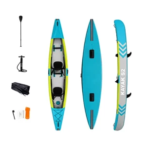 Double Layer Inflatable Kayak 2 Person Sit On Fishing PVC Stitch Material Inflatable Kayak for Fishing