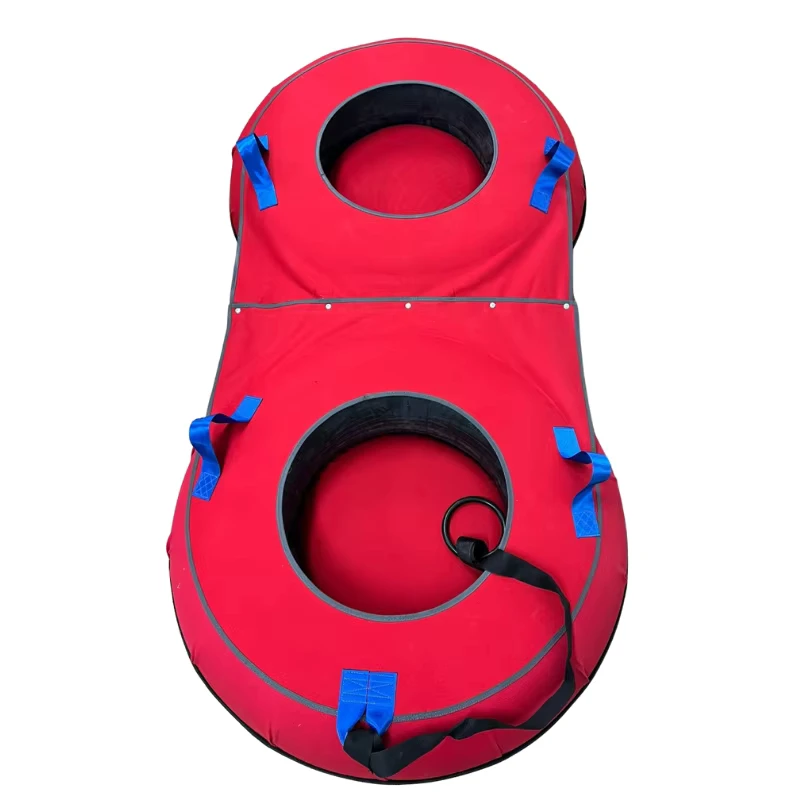 Sled Inflatable Karet Dasar Keras Dua Kursi 100cm untuk Anak-anak dan Dewasa yang Tahan Lama dan Ramah Lingkungan