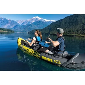 Desain Kursi Ganda, Kayak Inflatable, Portable, Lipat, Perahu Memancing dan Mengapung