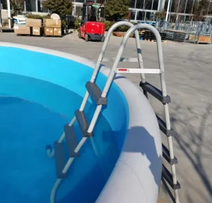 Double Sided Portable Pool Ladder Foldable Portable Ladder for Inflatable Pool