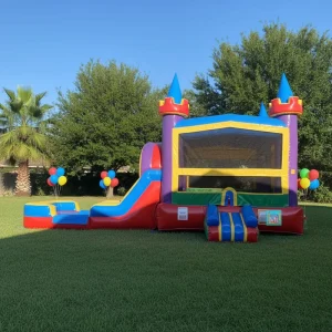 Double Slide Bouncy Castle Combo Gonfiabili Chateau Gonflable Professionnel Bounce House Water Slide for Kids