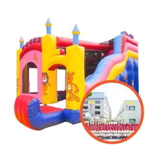 Combo de château gonflable avec double toboggan, sauteur pour enfants, château gonflable