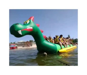 เรือบานาน่าโบ๊ตเป่าลมแบบทูบคู่สำหรับเล่นกีฬาทางน้ำ