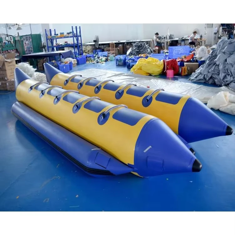 Dubbele Buizen Opblaasbare Water Bananenboot met Reparatieset