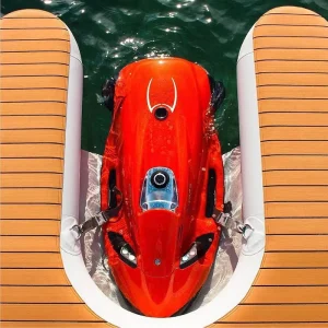Double Wall Fabric Inflatable Floating Pontoon Deck Inflatable Dock Platform Float Platform for Jet Ski