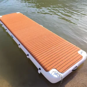 Yate inflable Drop Stitch, plataforma de muelle inflable para pesca con EVA antideslizante