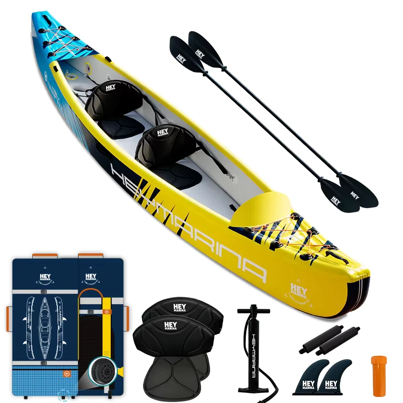 Kayak Inflável Tandem para 2 Pessoas com Costura Drop