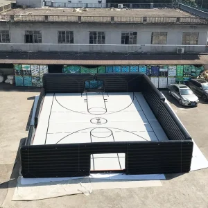 Drop Stitch Material Sports Equipment Indoor Air Track Floor Inflatable Basketball Court