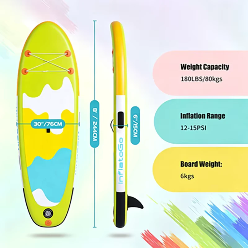 Drop Stitch PVC Inflatable Stand up Paddle Board for Kids with Pump and Durable Construction