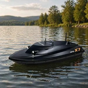 Dual Hull Bait Hook Delivery Fishing Boat With Flip Top Feed Cabin