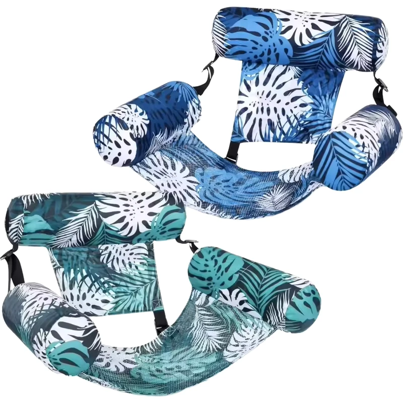 Dual-Use Aufblasbare Pool-Accessoires PVC Faltbare Rückenlehne Schwimmendes Bettsofa mit Netz für ein angenehmes Schwimmerlebnis