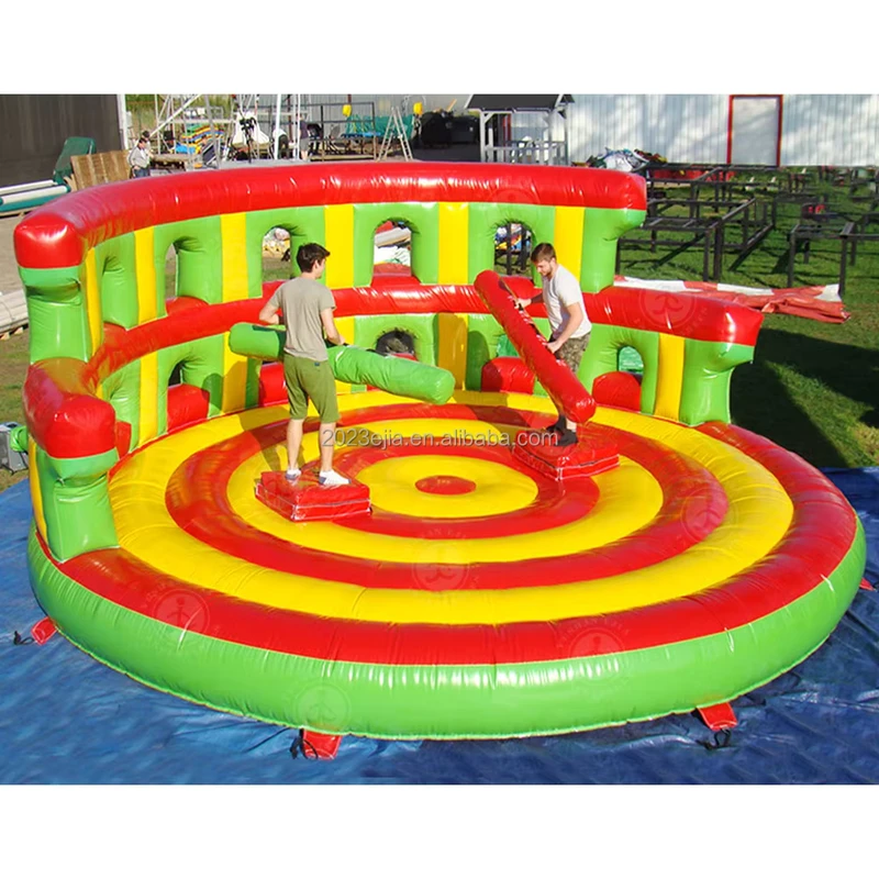 डुएल कोलोसियम ग्लेडियेटर inflatable ग्लेडियेटर जौस्ट ट्विस्टर inflatable खेल आयोजनों के लिए