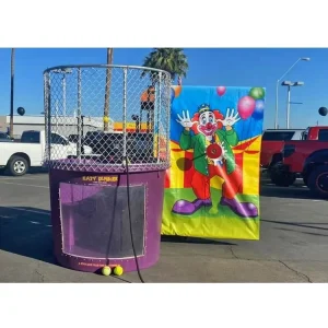 Dunk Tank Game Inflatable Dunk Tank Summer Water Splash Game for Kids Adults