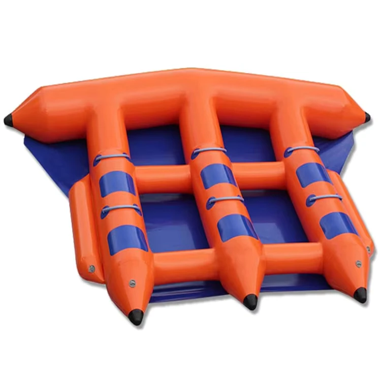 Thuyền Bò Chuối Inflatable PVC 1 2 3 4 5 6 Người Chịu Lực Bền