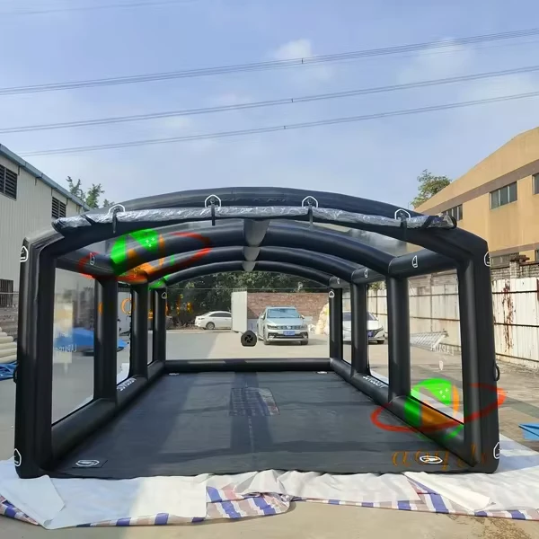 Duurzame Anti-Stof PVC Zeil Opblaasbare Bubble Auto Parkeer Tent met Elektrische Luchtpomp