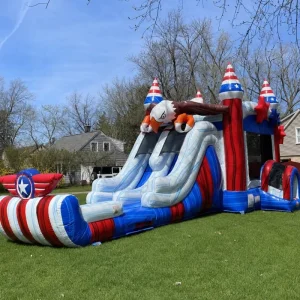 Durable Commercial PVC Outdoor Inflatable Water Slide with 500kg Capacity for Carnival School Fair Community Events