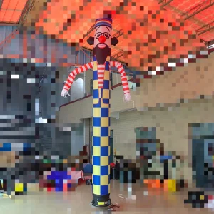 Duurzaam Aangepaste Grootte en logo Golfman voor Buitenevenementen Volledig Inflatable Lucht Sky Dancer met Blazer