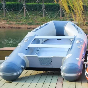 Durable Customized Lightweight Folding Inflatable Fishing Dinghy Boat PVC Material for 3 Person Surfing Water Entertainment