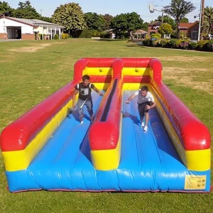 Durable Double Lane Inflatable Bungee Run Game for Outdoor Sports Gaming Kids Amusement