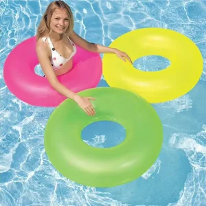 Durable Eco-Friendly PVC Inflatable Swimming Ring for Children Safe Leak-Proof Foldable Lightweight Portable Swim Ring