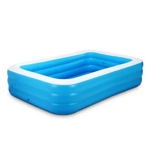 Durable Eco Friendly Rectangular Foldable PVC Inflatable Above Ground Swimming Pool Customizable Size Color