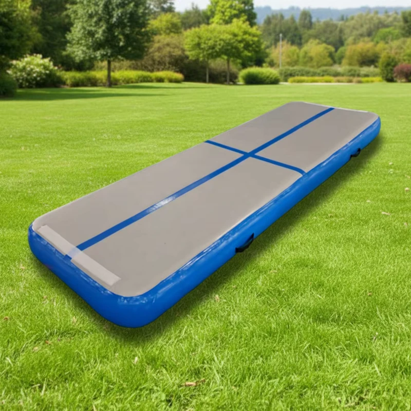 Colchoneta de aire inflable para gimnasia, pista de aire inflable con grosor de 10 a 30 cm