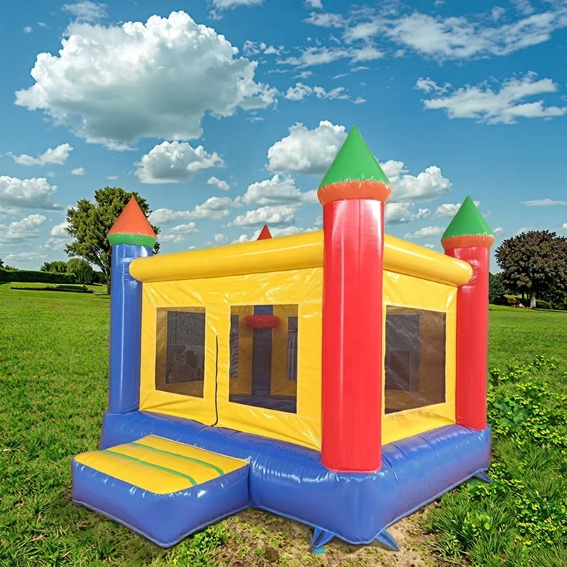Durable Inflatable Bouncy Castle with Slide Jumping House Commercial Use 4m X 4m Easy Setup