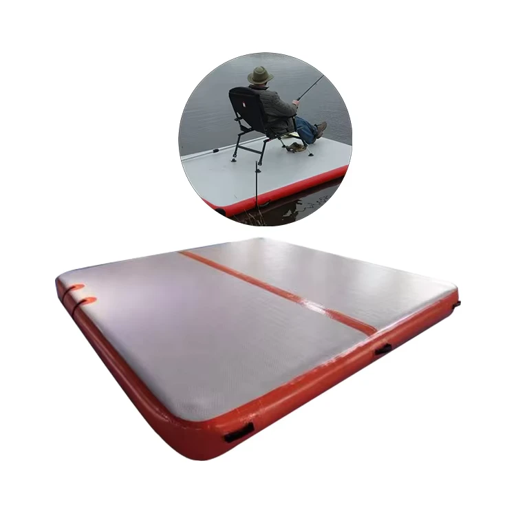 Durable Inflatable Floating Fishing Platform Pontoon Dock