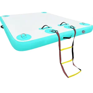 耐久性のあるインフレータブル浮遊プラットフォーム アイランド ヨットドック 高容量 商業用 FM-01 1.2mm PVC 15CM厚 電動