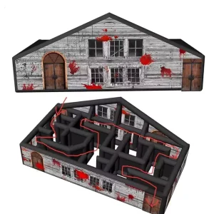 Gioco del labirinto gonfiabile resistente, casa stregata gonfiabile per Halloween